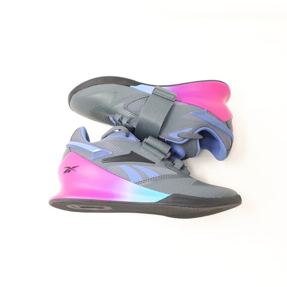 Womens Reebok Legacy Lifter III 3 Gray Purple Weightlifting Gym Training Shoes - Picture 12 of 12